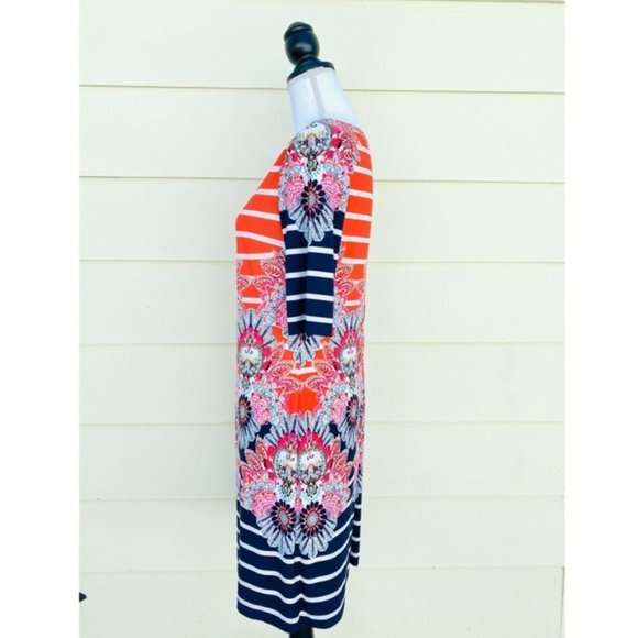 Eliza J Print Jersey Sheath Dress - Picture 7 of 11